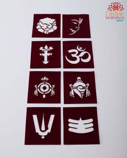 God Nama Coconut Stencil Pack - Set of 8 Stencils