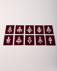 Designer Coconut Stencil - Set of 10 Stencils