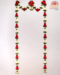 Elegant Bell Artificial Flower 5pc Door Set Long