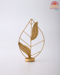 Metal Leaf Tealight Holder