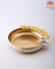 White Finish Metal Urli