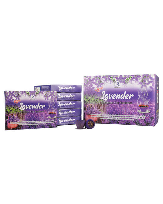 Lavender Cup Dhoop Pack of 3