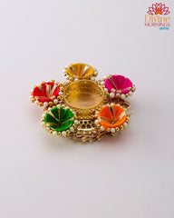 Handcrafted Colorful Cone Tealight Holder