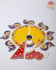 Captivating Lady Acrylic Rangoli