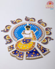 Exquisite Lady Acrylic Rangoli