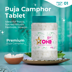 Pure Camphor Tablets Jar (Capsule Shape)