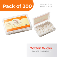 Round Cotton Wicks Box