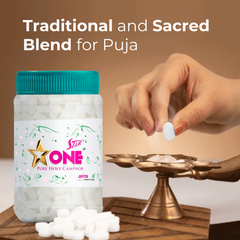 Pure Camphor Tablets Jar (Capsule Shape)