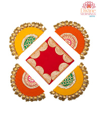 Velvet Floor Rangoli Set of 5