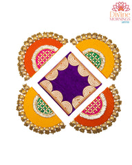 Velvet Floor Rangoli Set of 5