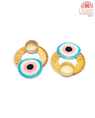 Luxe Evil Eye Tealight Holder Set of 2