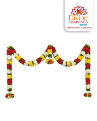 Chrysanthemum Artificial Flower 5pc Door Set Short