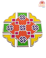 Floral Maze Rangoli Stencil