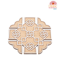 Floral Maze Rangoli Stencil