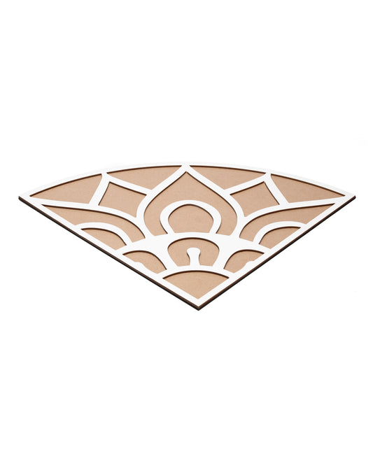 Orchid Oasis Corner Rangoli Stencil