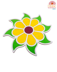 Petal Whirl Rangoli Stencil