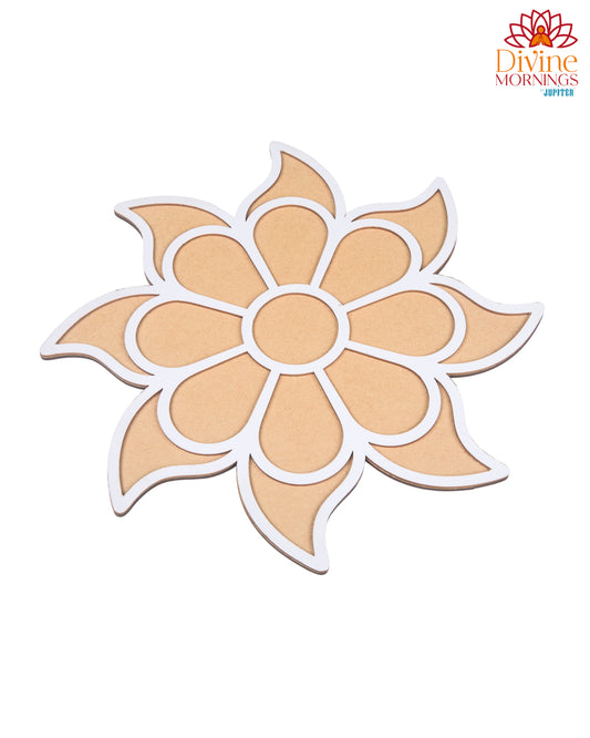 Petal Whirl Rangoli Stencil