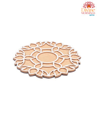 Floral Lotus Rangoli Stencil