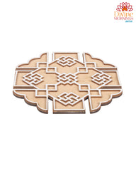 Floral Maze Rangoli Stencil