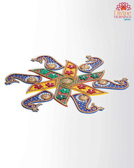 Classic Peacock Acrylic Rangoli