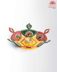 3D Diya Acrylic Rangoli
