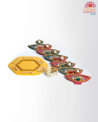 3D Diya Acrylic Rangoli