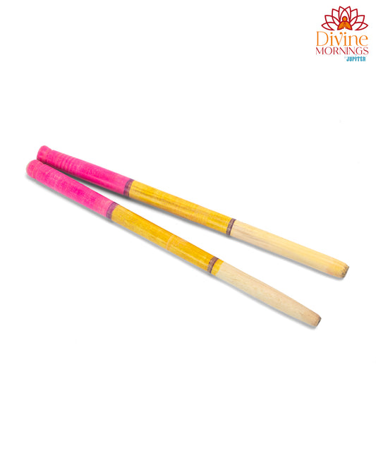 Artistic Printed Dandiya Sticks Pair