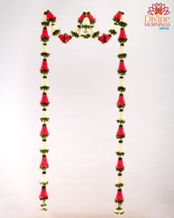 Elegant Bell Artificial Flower 5pc Door Set Long