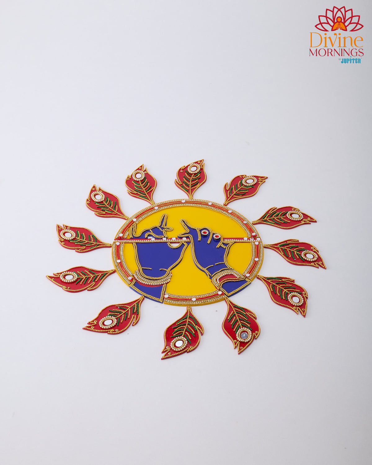 Krishna's Divine Flute Acrylic Rangoli