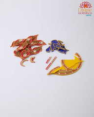 Krishna's Divine Flute Acrylic Rangoli