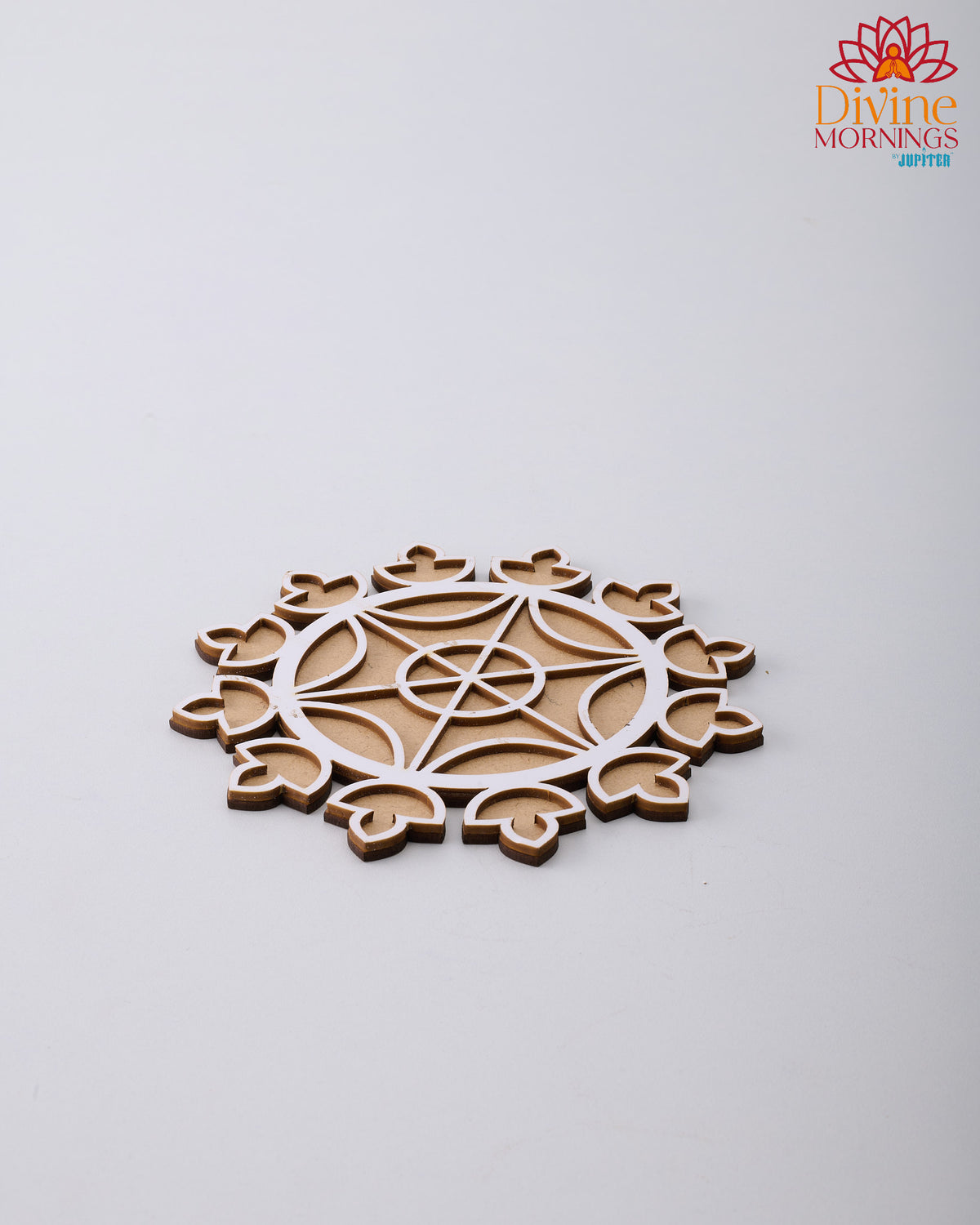 Diya Design Rangoli Stencil