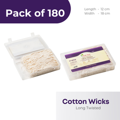 Twisted Long Cotton Wicks Box