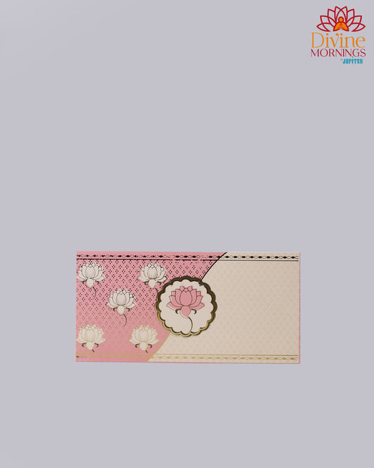 Pink Lotus Envelope - Pack of 10