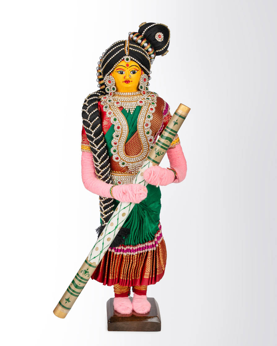 Mesmerizing Standing Lakshmi Doll 18 Inch