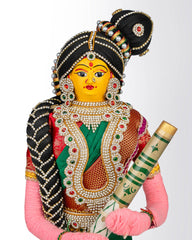 Mesmerizing Standing Lakshmi Doll 18 Inch