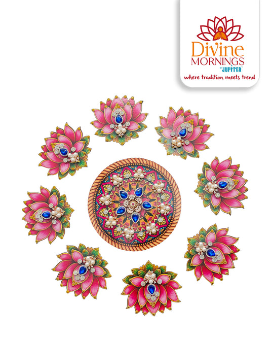 Lotus Mandala MDF Rangoli