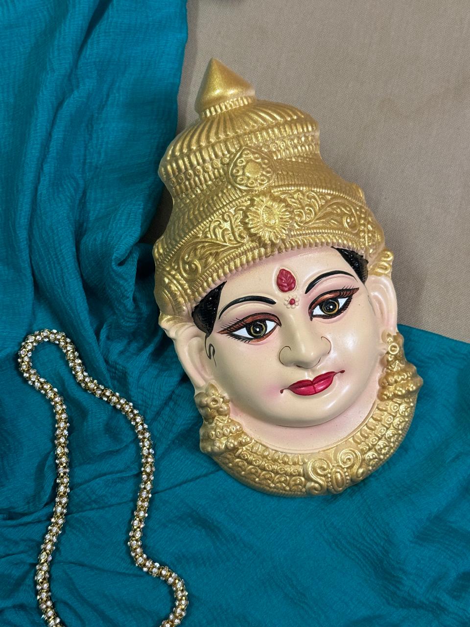 Artistic Thanjavur Painted Lakshmi Face – Divine Mornings India