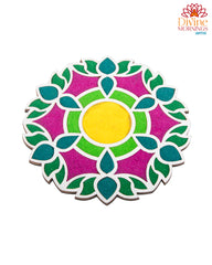 Floral Lotus Rangoli Stencil