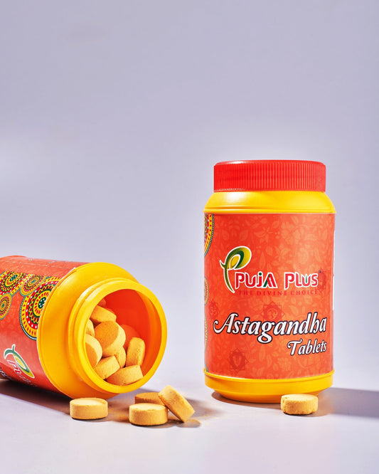 Pujaa Plus Astagandha (Chandan) Tablets 100 tablets - Divine Mornings